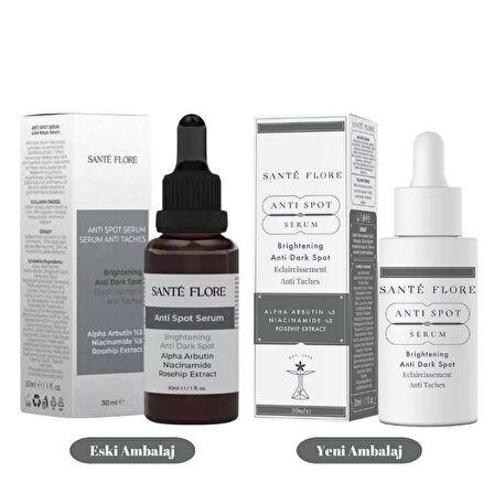 Sante Flore Anti Spot Arbutin 2% + Niacinamide 5% Leke Karşıtı Serum 30 ml