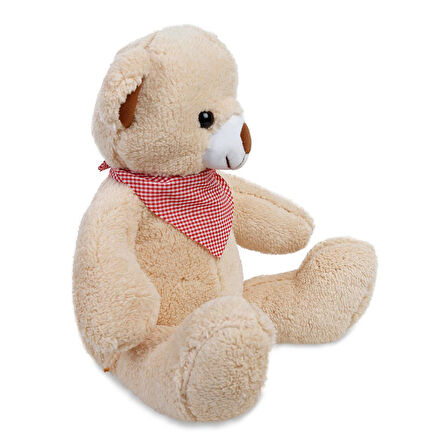 Halley Fularlı Favori Peluş Ayıcık 50 Cm. - Krem