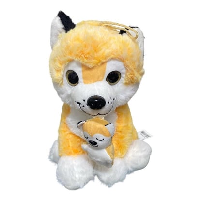 25 cm Yavrulu pelüş köpek 1592