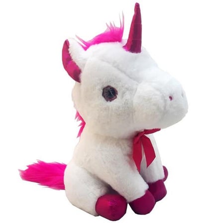 25 cm oturan boynuzlu pelüş at 8713