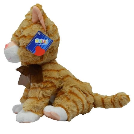 25 cm sesli oturan pelüş kedi 2063
