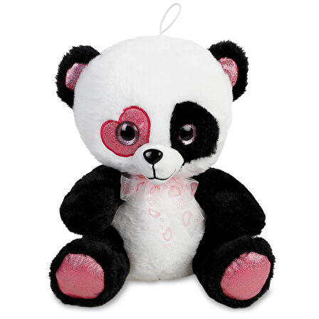 Halley Parlak Kalp Gözlü Hayvanlar 35 Cm. - Panda