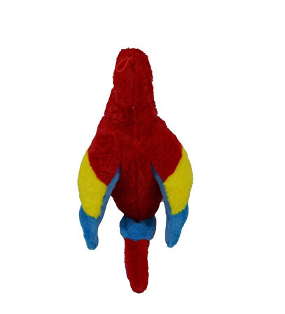 Papağan Peluş Oyuncak Kırmızı Sarı Mavi Karışık Renkli 35 cm