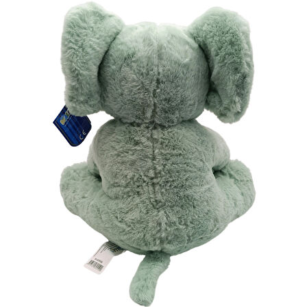 Soft Toy Kurdeleli Fil Peluş Oyuncak 32 Cm- Mint PL-62559