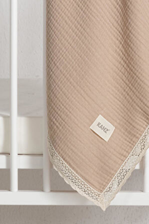 Kanz 4 Kat Kopanaki Müslin Pike Knz-017 Bej