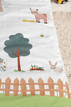 Kanz Ranforce Bebek Nevresim Takımı Knz-001 Farming