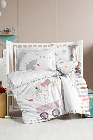 Kanz Ranforce Bebek Nevresim Takımı Knz-001 Elephant