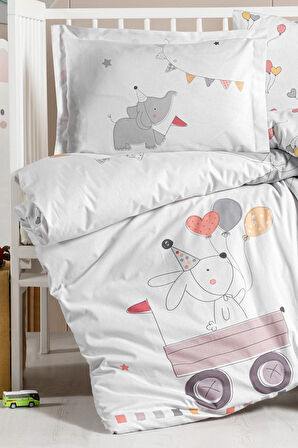 Kanz Ranforce Bebek Nevresim Takımı Knz-001 Elephant