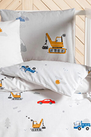 Kanz Ranforce Bebek Nevresim Takımı Knz-001 Digger Cars