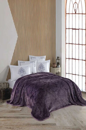 ECOSSE BLANK SET AGOSSA DAMAKS BATTANİYE SETİ MÜRDÜM