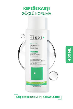 Kepek Karşıtı Şampuan 400ml | Arındırıcı  |B3 B5 B7 Vitaminli, Amino Asitli | Sülfatsız