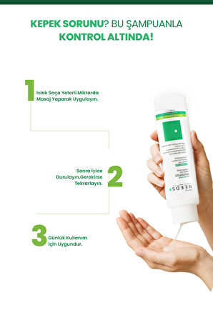 Kepek Karşıtı Şampuan 400ml | Arındırıcı  |B3 B5 B7 Vitaminli, Amino Asitli | Sülfatsız