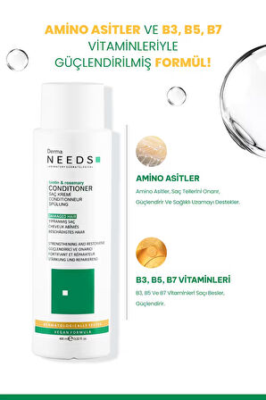 Yıpranmış ve Dökülen Saçlara Özel Besleyici Saç Kremi 400 ml | Amino Asit + Vitamin ile Güçlü Bakım