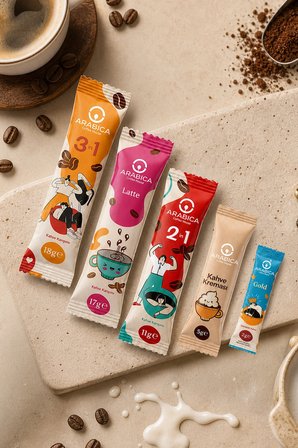Kahve Kreması Stick 5 gr x 100 Adet | Kahvenize Yumuşak ve Dengeli Bir Dokunuş