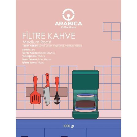 Filtre Kahve 1 Kg Öğütülmüş Kahve Taze Kavrulmuş