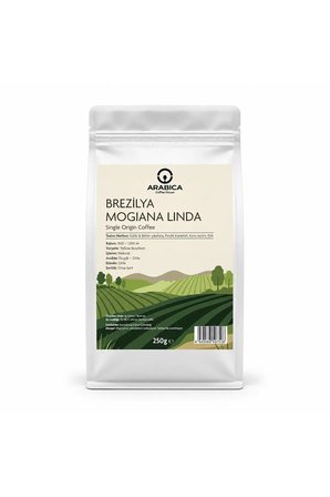 Brezilya Mogiana Linda 250 g | %100 Arabica Specialty Çekirdek Kahve | Medium Kavrulmuş