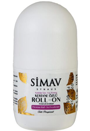 SİMAV Kadınlara Özel Coğrafi İşaretli Kestane Özlü ve Termal Sulu Roll-on - 50 ml