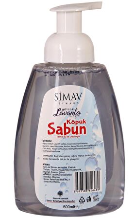 SİMAV Termal Sulu Lavanta Özlü Köpük Sabun - 500 ml