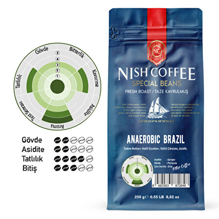 Nish Filtre Kahve Anaerobic Brazil 250 Gr