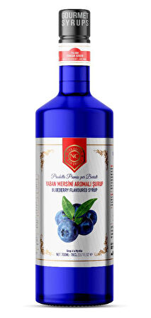 Nish Yaban Mersini (Blueberry) Aromalı Şurup 700 ML - Cam Şişe