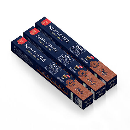 Nish Coffee Kapsül Kahve 7 Italy 3'lü Set (Nespresso Uyumlu)-30 Adet