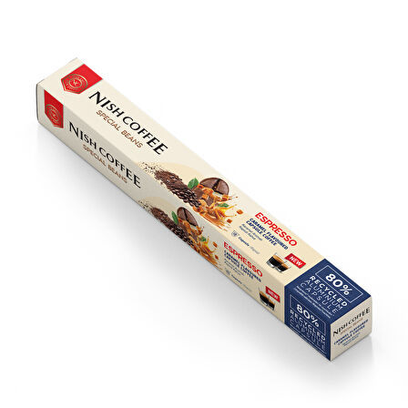 Nish Coffee Karamel  Aromalı Kapsül Kahve - 10 Adet