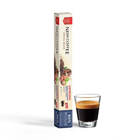 Nish Coffee Fındık Aromalı Kapsül Kahve - 10 Adet