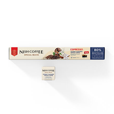 Nish Coffee Hindistan Cevizi Aromalı Kapsül Kahve - 10 Adet