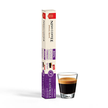 Nish Coffee Single Orijin Kapsül Kahve Guatemala (Nespresso Uyumlu)-10 Adet