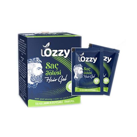 Lozzy Tek Kullanımlık Saç Jölesi - Tekli Paketli Jöle - Hair Gel (3gr X 20 Adet)