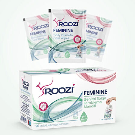 ROOZI İntimen’s Erkek – ROOZI Feminine  Kadın -Kadın Dedorant Mendili - Erkek Dedorant Mendili