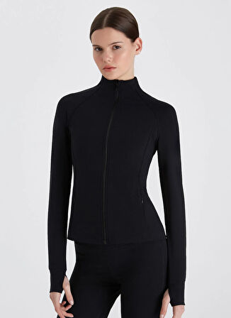 Boboist Slim Fit Siyah Kadın Ceket BB24W203W004