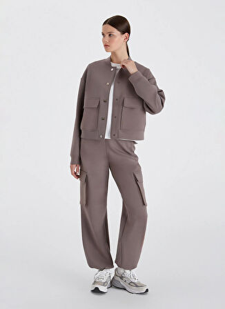 Boboist Standart Vizon Kadın Ceket BB56W203W001