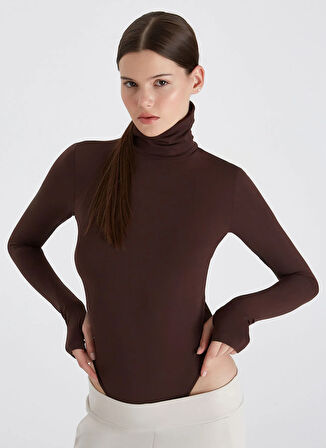 Boboist Koyu Kahve Kadın Bodysuıt BB56W230W001