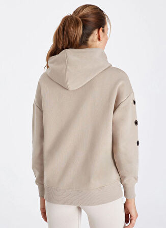 Boboist Kapüşon Yaka Taş Kadın Sweatshırt BB56W207W021