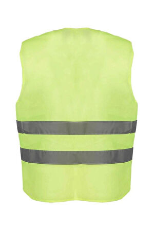 Hi-vis Turuncu Fosforlu Reflektörlü İş Güvenliği Yeleği Yüksek Görünürlük Trafik & İnşaat