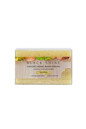 Black Shine BS Doğal Zeytinyağı Ve Öd Ağacı Özlü, % 35nemlendiricili, Süngerli Kişisel Katı Bakım Sabunu 100 Gr BYXKRM0047