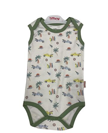 Tiffany Atlet Body Trip Tour Theme Ekru - Yeşil