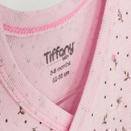 Tiffany Baby Jakarlı Flowering Theme Kruvaze Bebek Body 57022