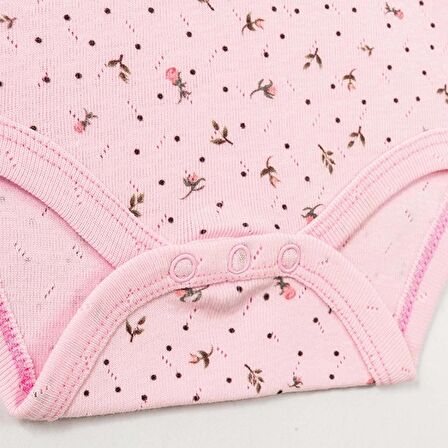 Tiffany Baby Jakarlı Flowering Theme Yarım Kol Bebek Body 57008