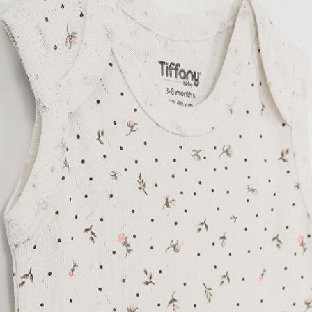 Tiffany Baby Jakarlı Flowering Theme Bebek Atlet Body 57009