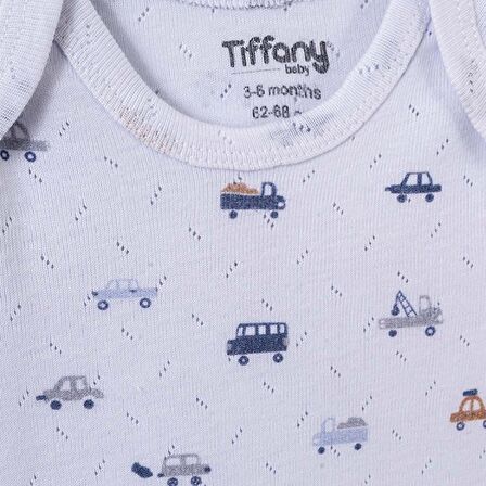 Tiffany Baby Jakarlı Driver Theme Yarım Kol Bebek Body 58008