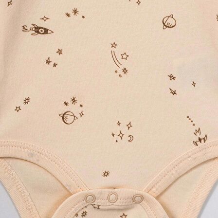 Tiffany Baby Galaxy Organic Theme Uzun Kollu Bebek Body 61011