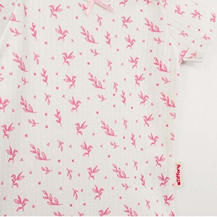 Tiffany Baby Wildflowers Theme Yarım Kollu Bebek Body 63008