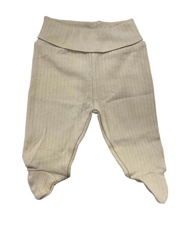 Tiffany Pantolon Patikli Raporlu Basic Theme Bej