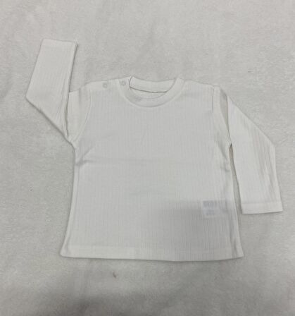 Tiffany Sweatshirt Raporlu Basic Theme Ekru