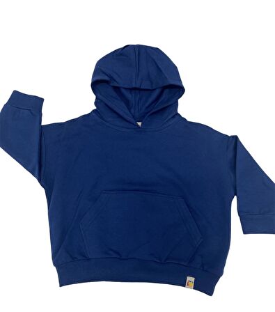 Tiffany Sweatshirt Kapüşonlu Oversize Theme Lacivert