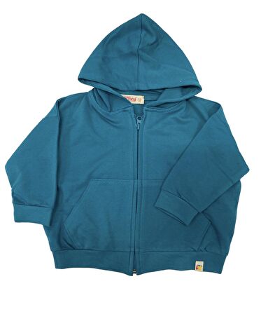 Tiffany Sweatshirt Kapüşonlu Oversize Theme Turkuaz