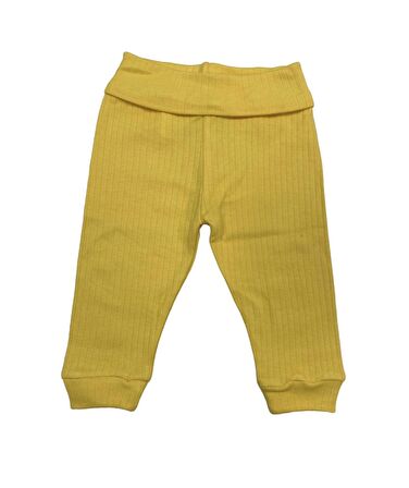 Tiffany Pantolon Patiksiz Basic Theme Raporlu Limon Sarı