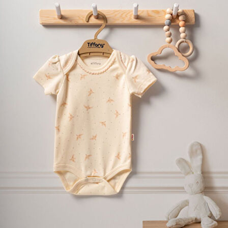 Tiffany Baby Organik Bird Theme Yarım Kol Bebek Badi 2424008